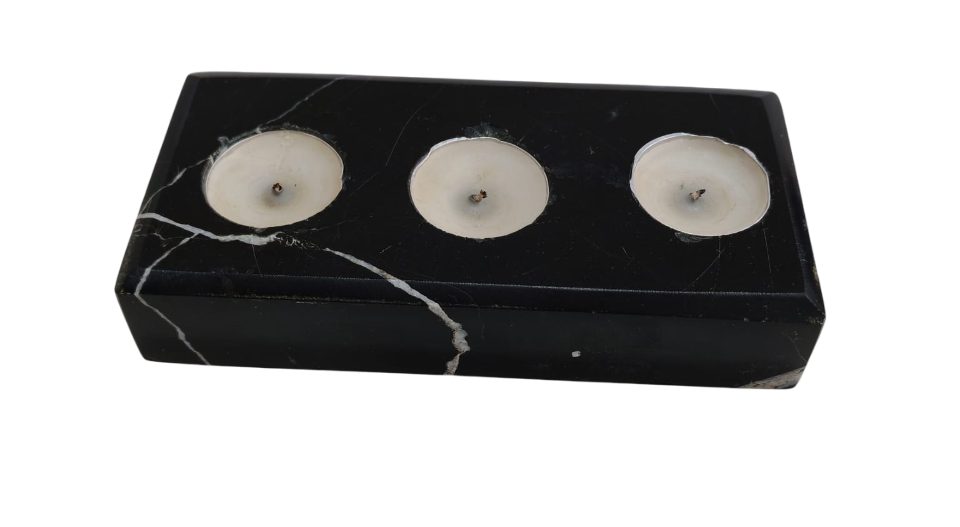 Dikdörtgen 3'lü Mermer Blok Mumluk