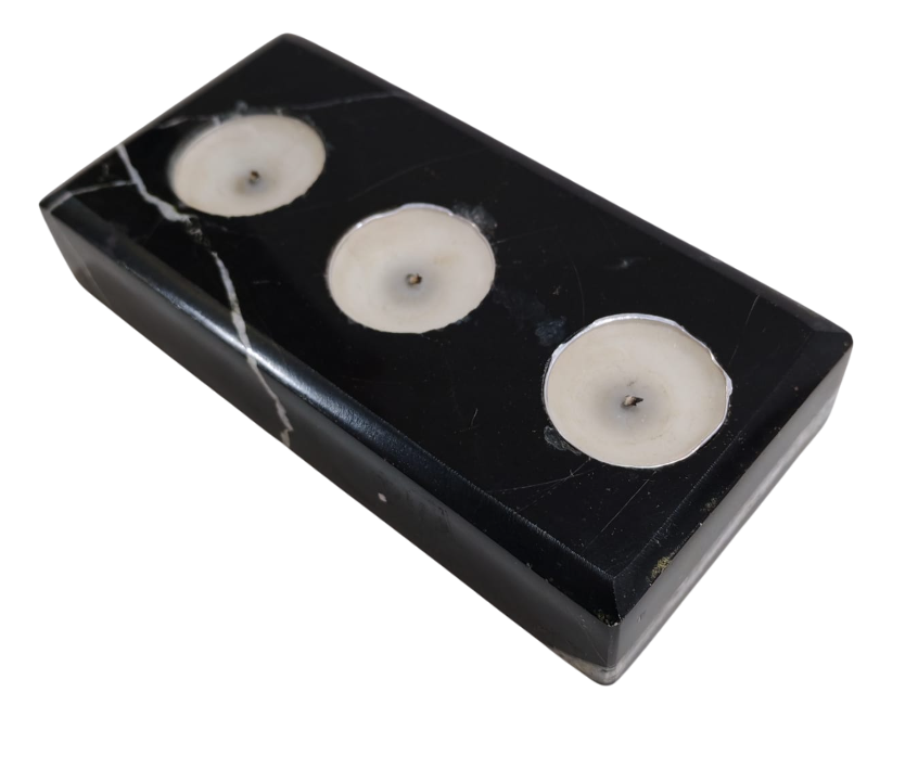 Dikdörtgen 3'lü Mermer Blok Mumluk