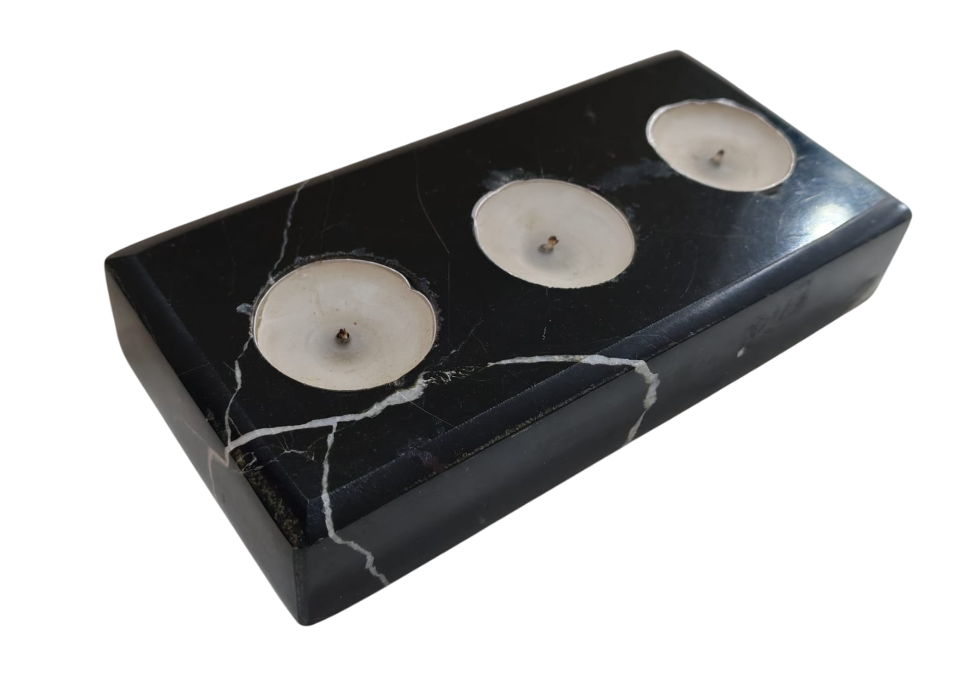 Dikdörtgen 3'lü Mermer Blok Mumluk