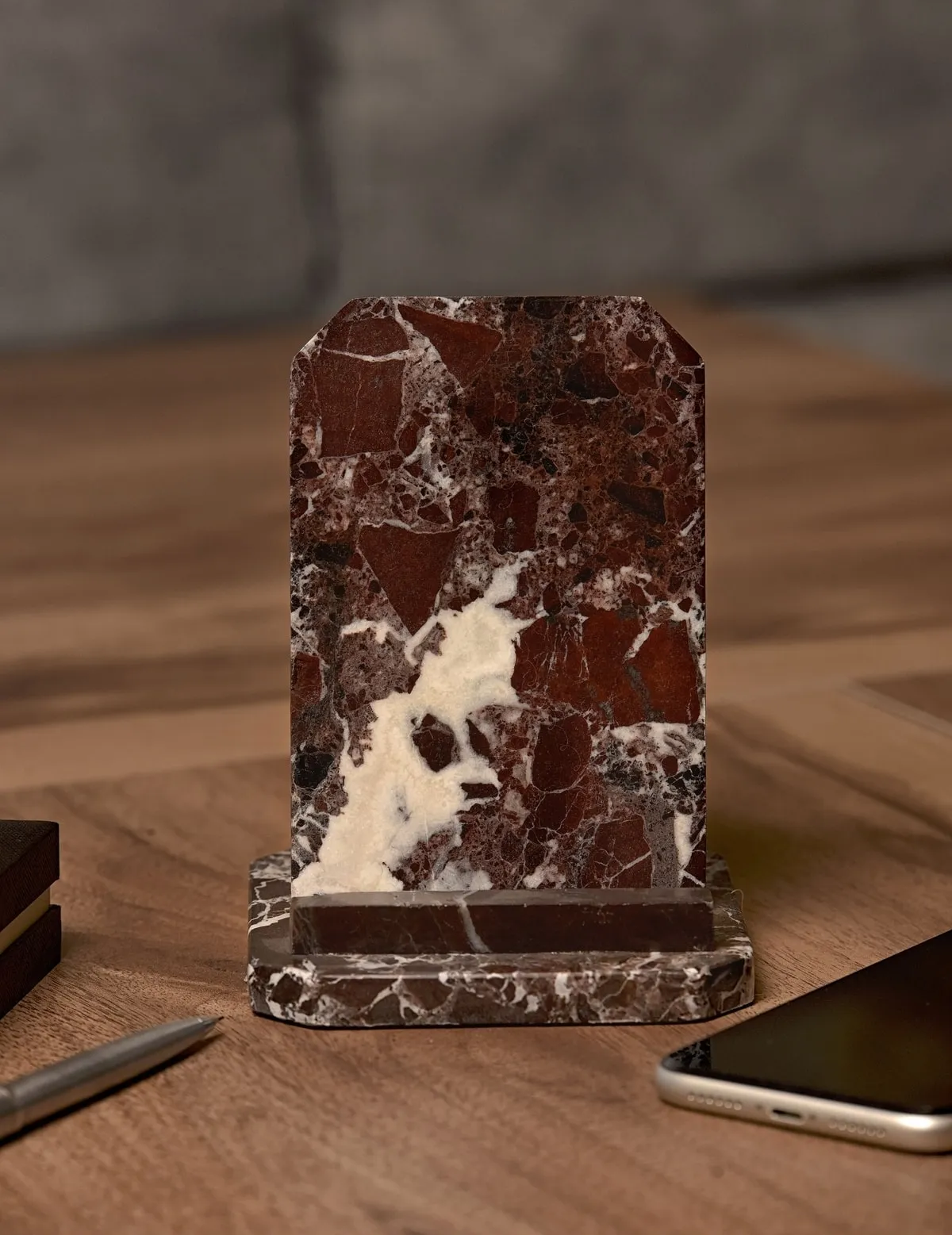 Doğal Mermer Masaüstü Telefon Tutucu