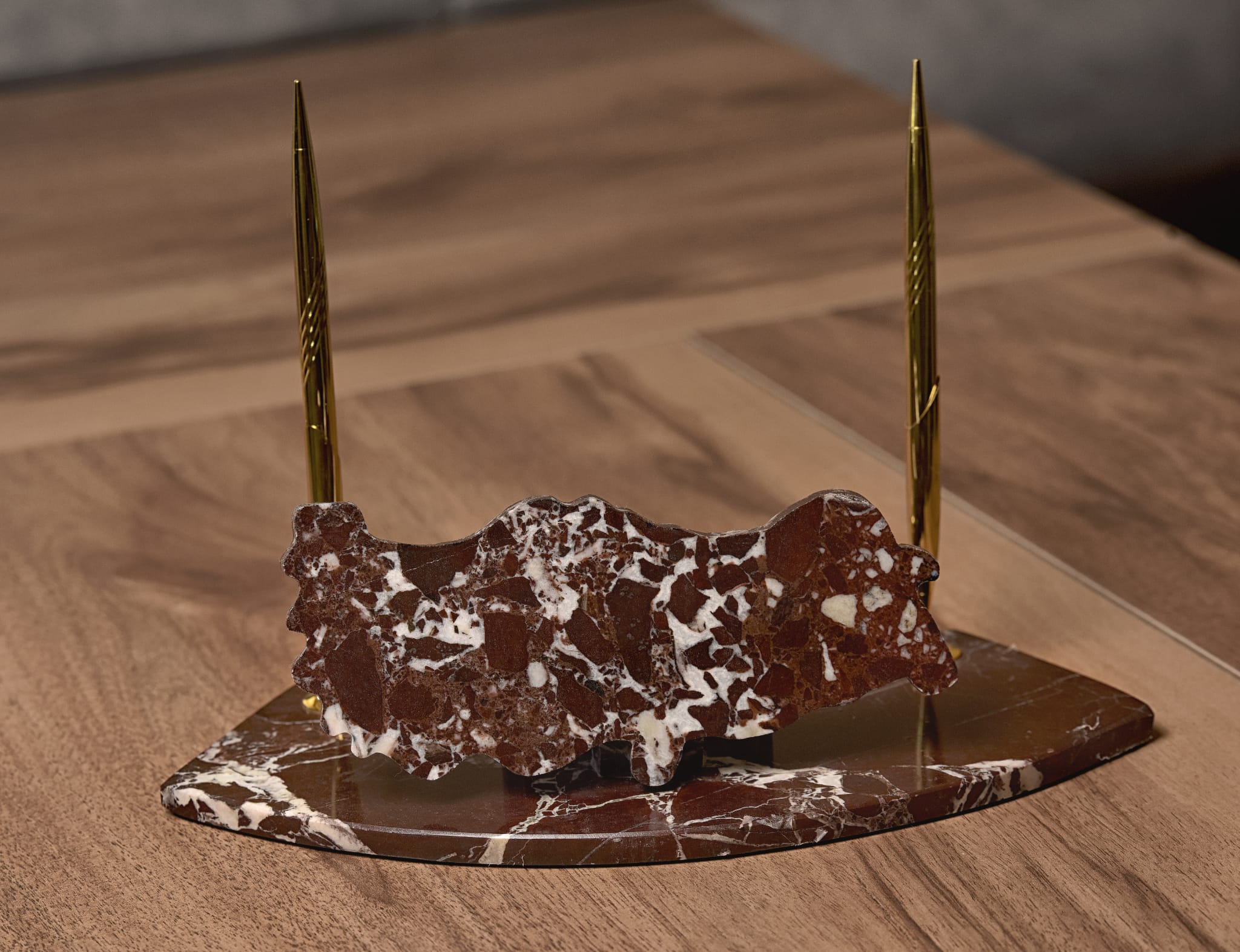 Rosso Levanto Türkiye Haritası Mermer Sümen