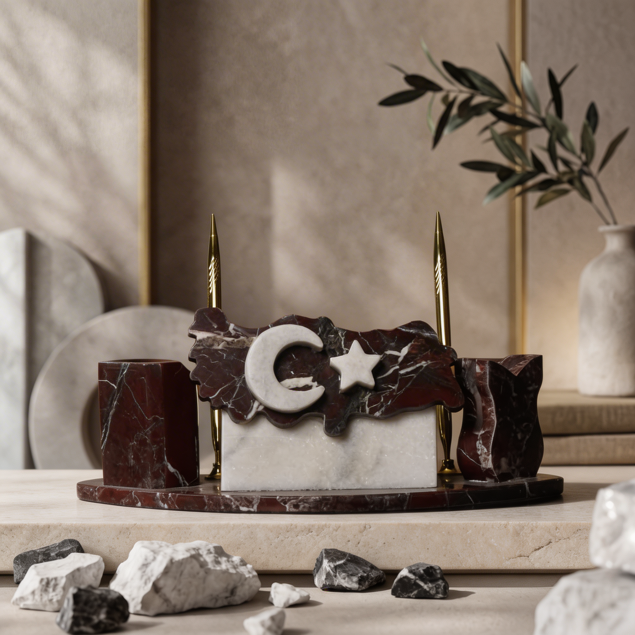 Ay Yıldızlı Masaüstü Organizer