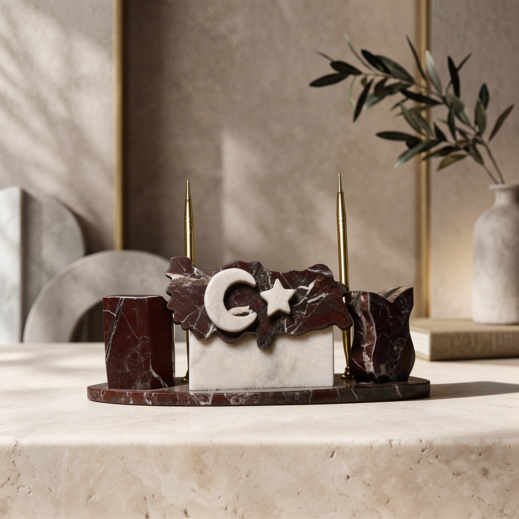 Ay Yıldızlı Masaüstü Organizer