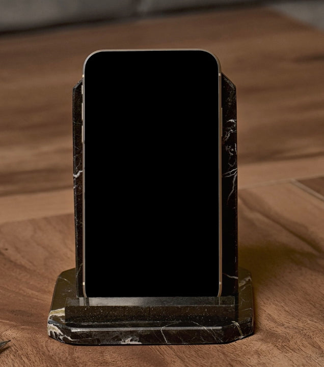 Doğal Mermer Masaüstü Telefon Tutucu