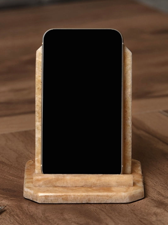 Doğal Mermer Masaüstü Telefon Tutucu