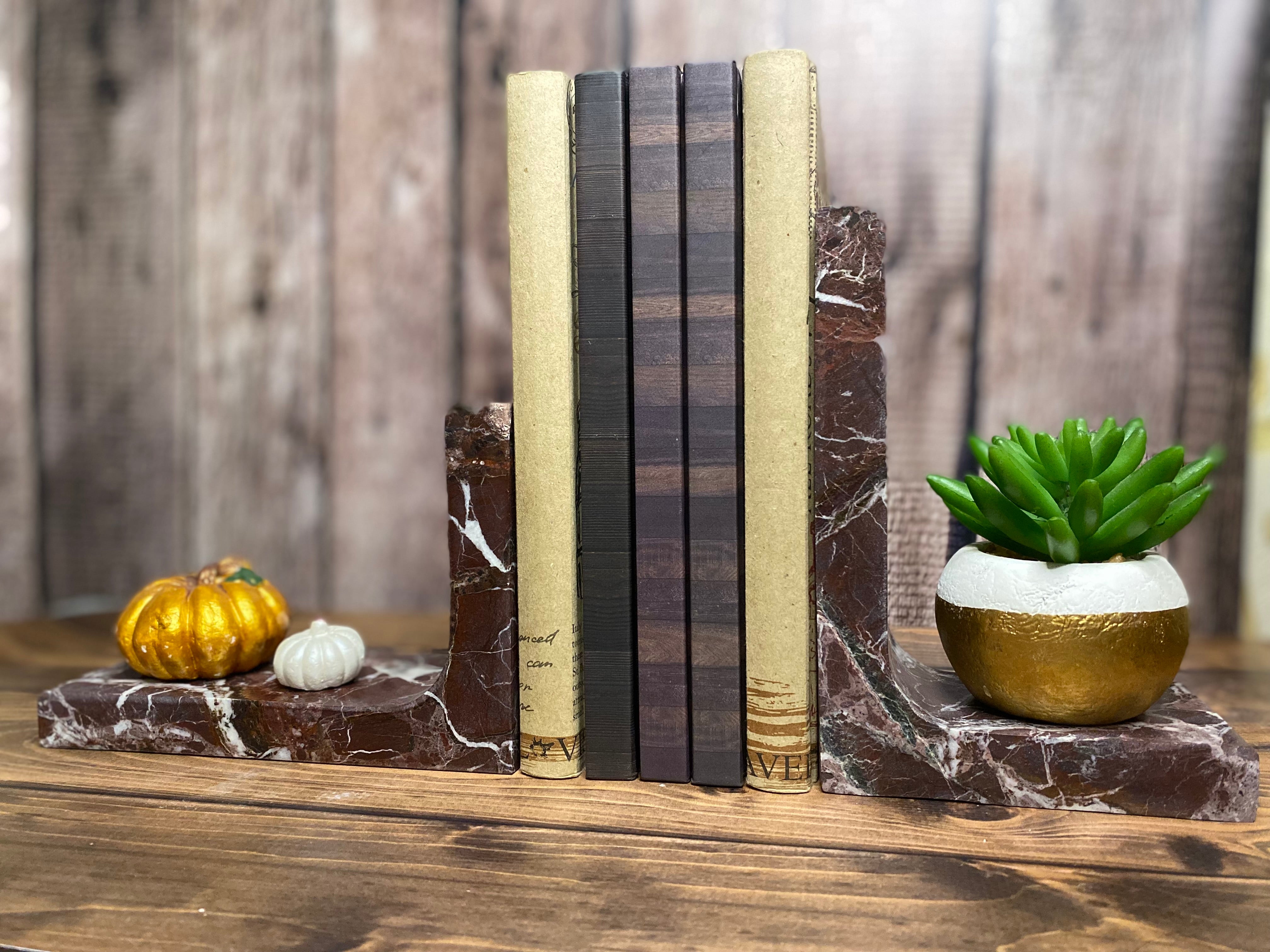 Rosso Levanto L Harfi Şeklinde Kitap Tutucu 2'li Set