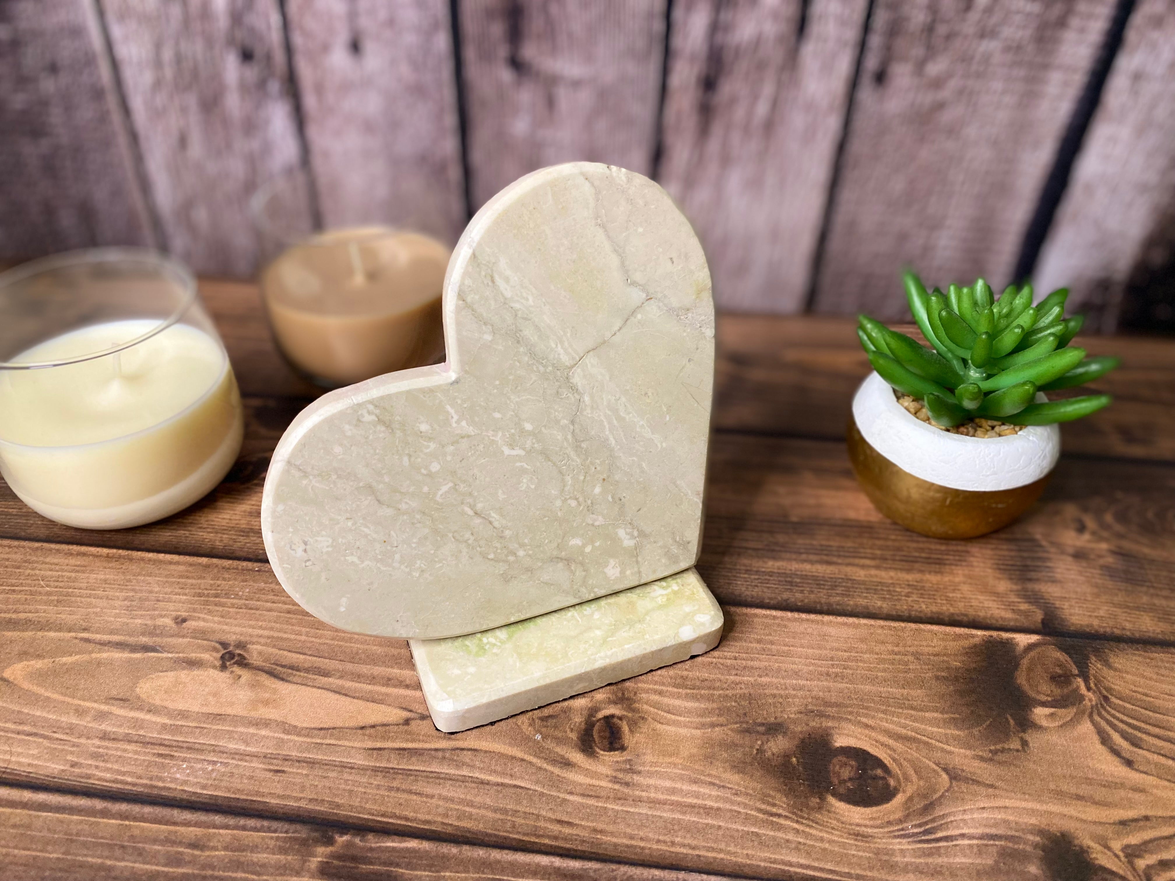 Kişiselleştirilebilir Mermer Masaüstü Kalp