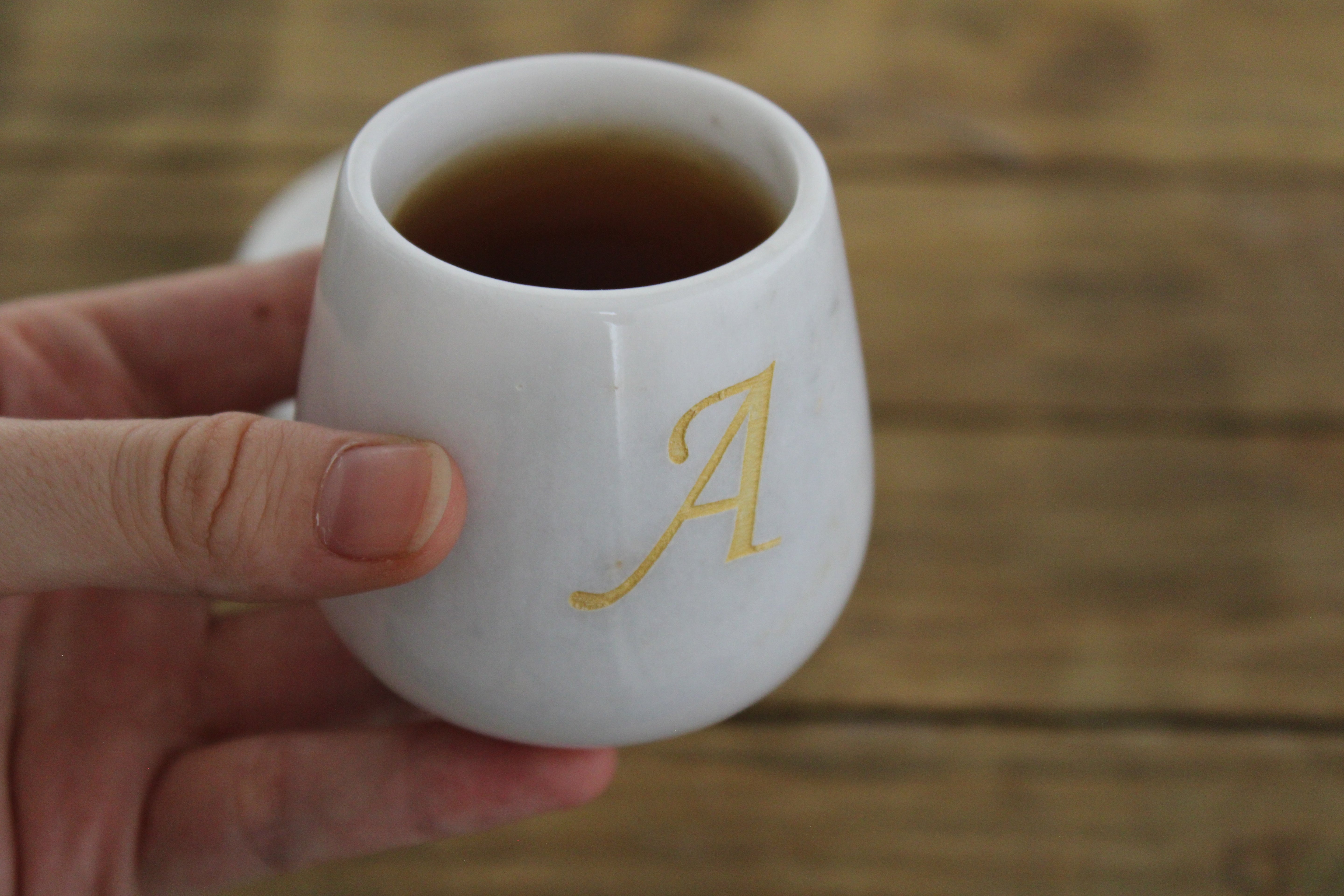 Kişiye Özel Mermer Kahve Fincanı - Şık ve Dayanıklı El Yapımı Tasarım