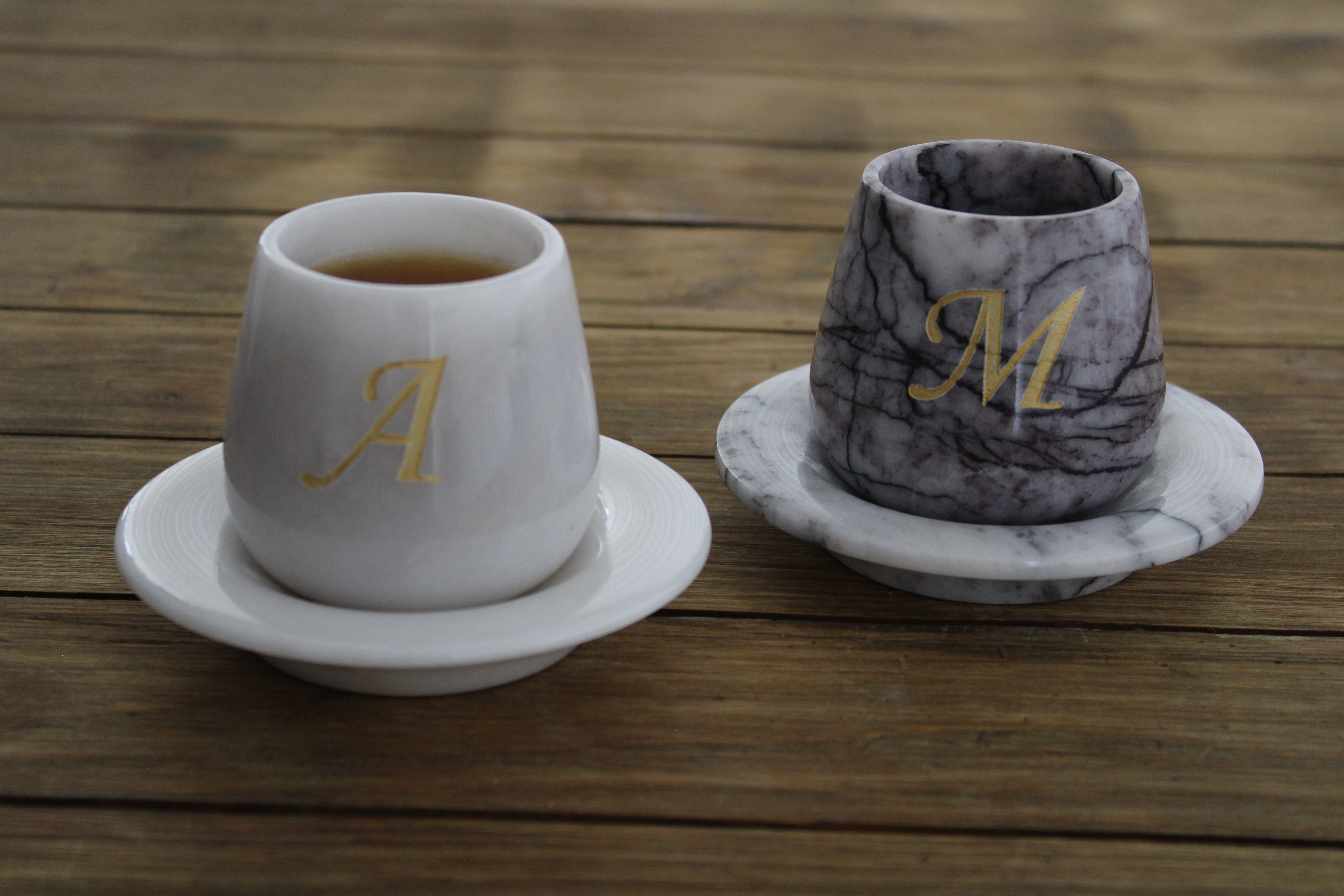 Kişiye Özel Mermer Kahve Fincanı - Şık ve Dayanıklı El Yapımı Tasarım