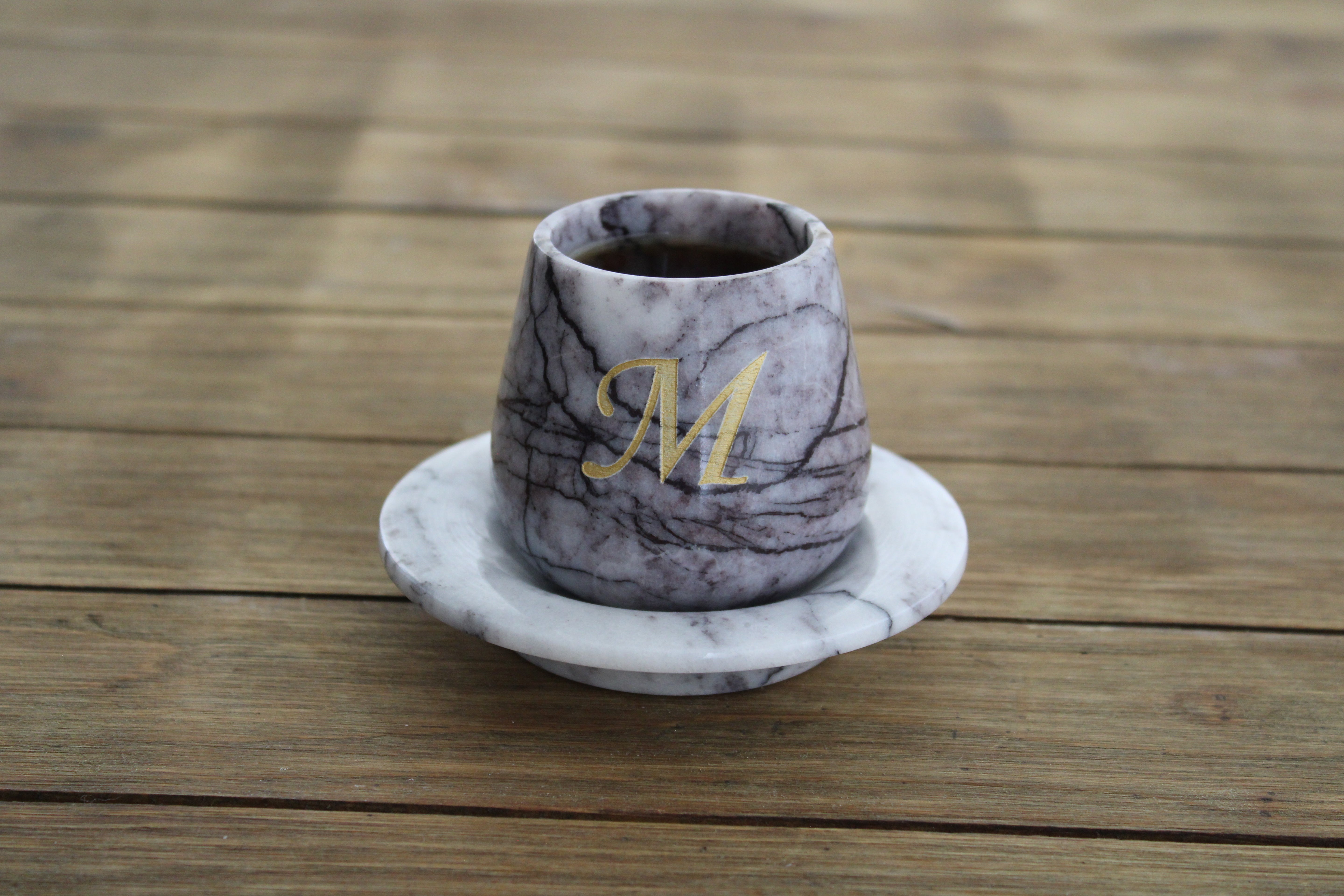 Kişiye Özel Mermer Kahve Fincanı - Şık ve Dayanıklı El Yapımı Tasarım