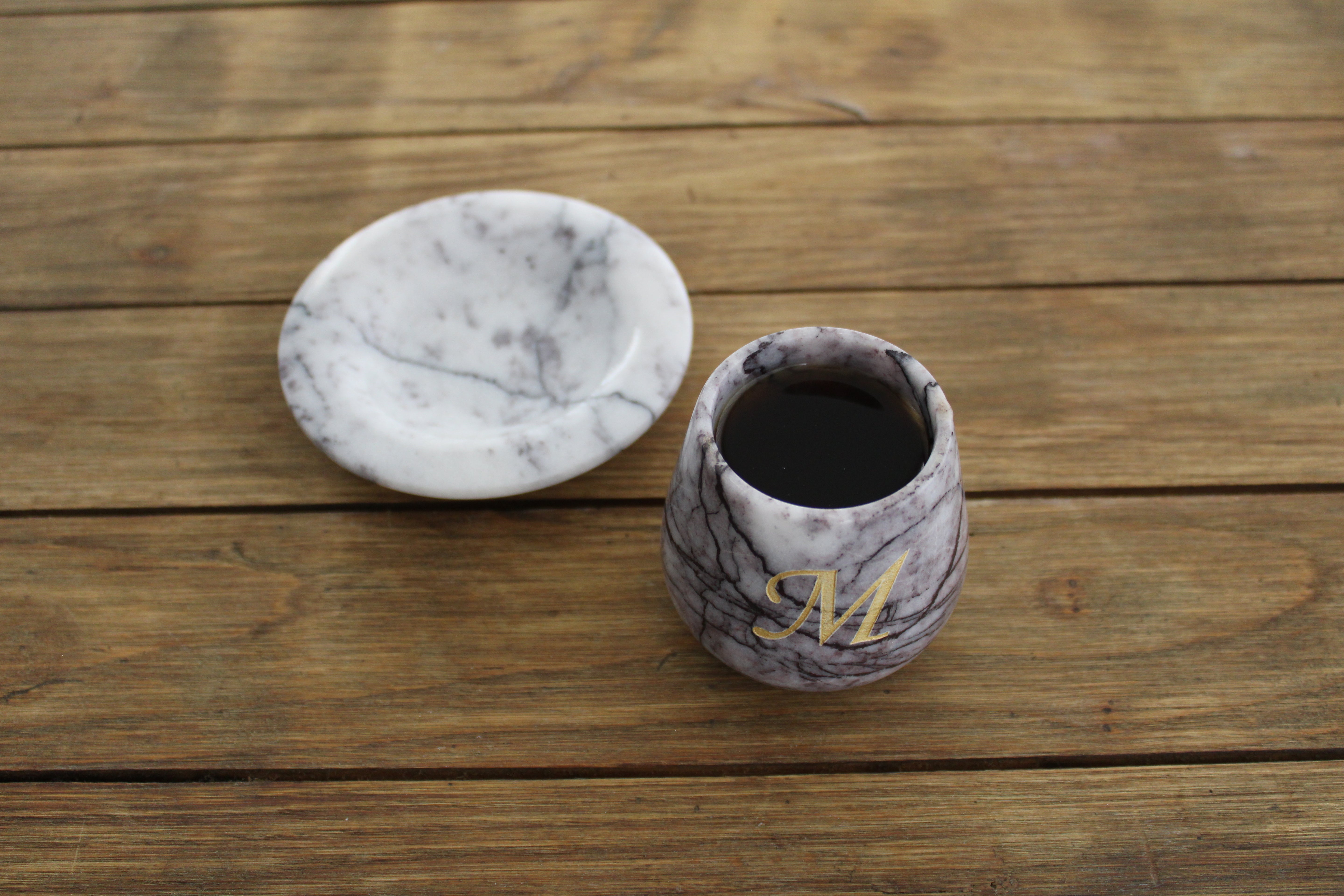 Kişiye Özel Mermer Kahve Fincanı - Şık ve Dayanıklı El Yapımı Tasarım