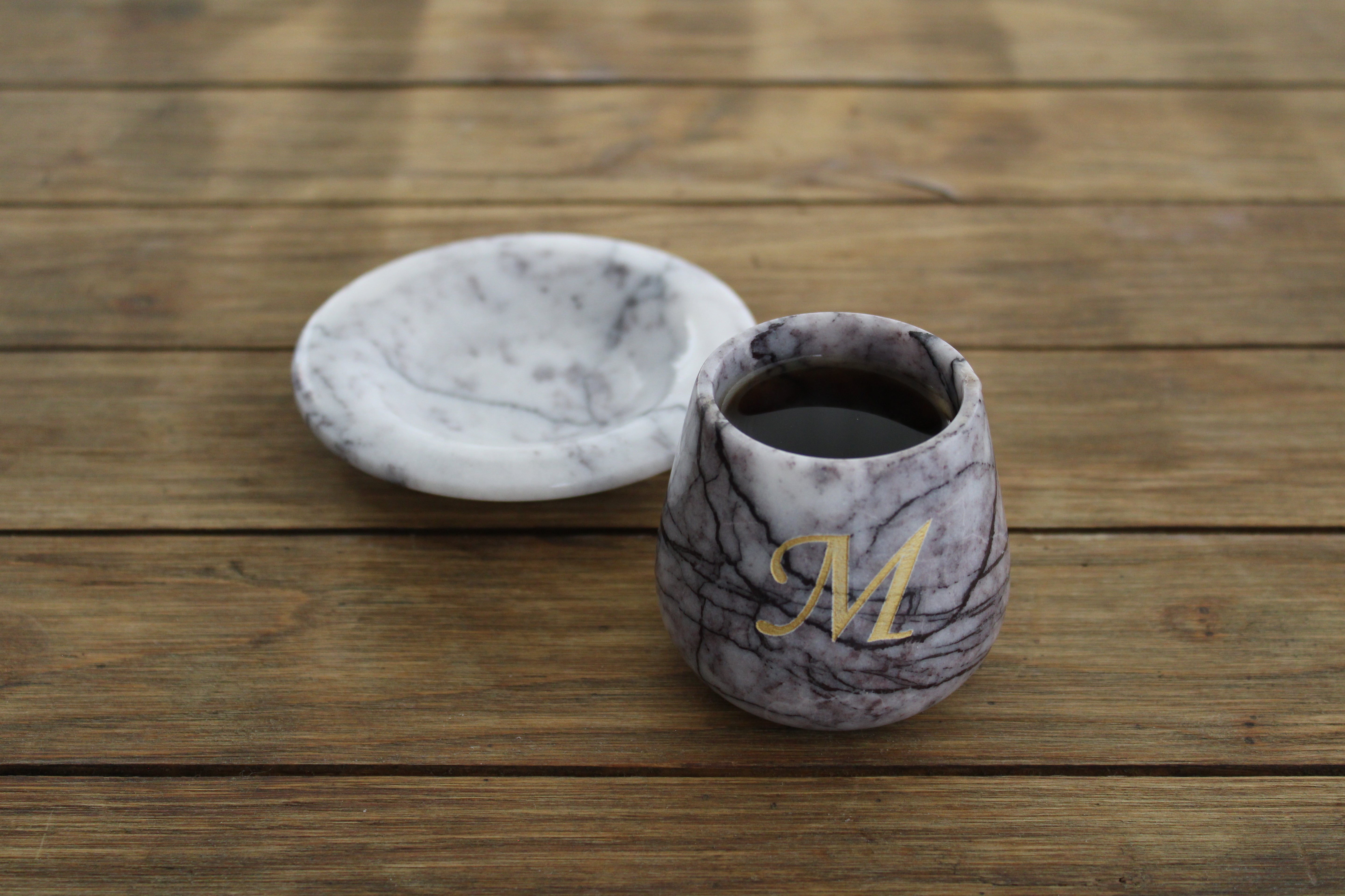 Kişiye Özel Mermer Kahve Fincanı - Şık ve Dayanıklı El Yapımı Tasarım