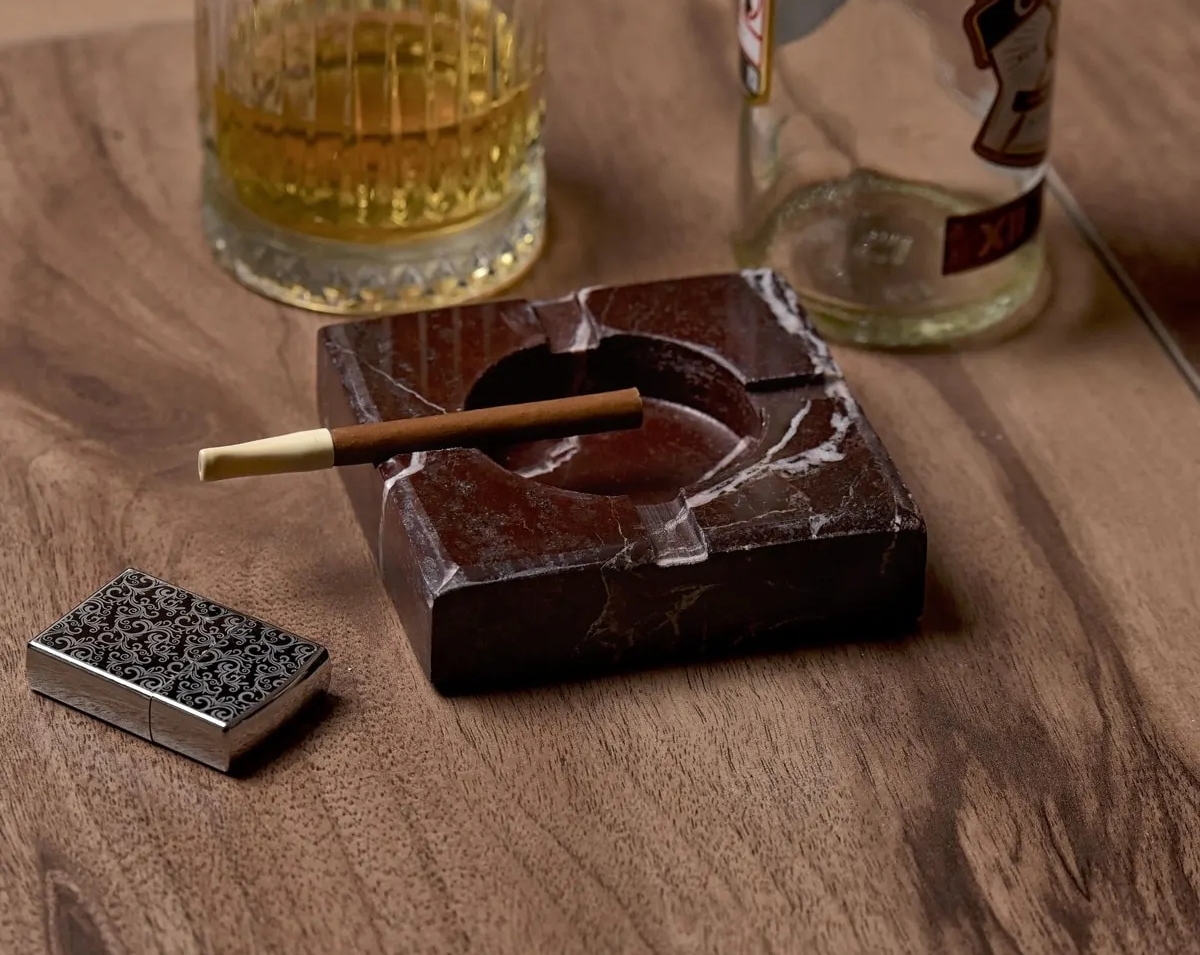 Rosso Levanto Kare Mermer Küllük